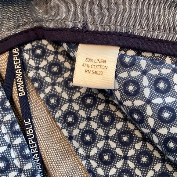 Men’s New Banana Republic Linen pants Size 30x32 - Picture 3 of 4